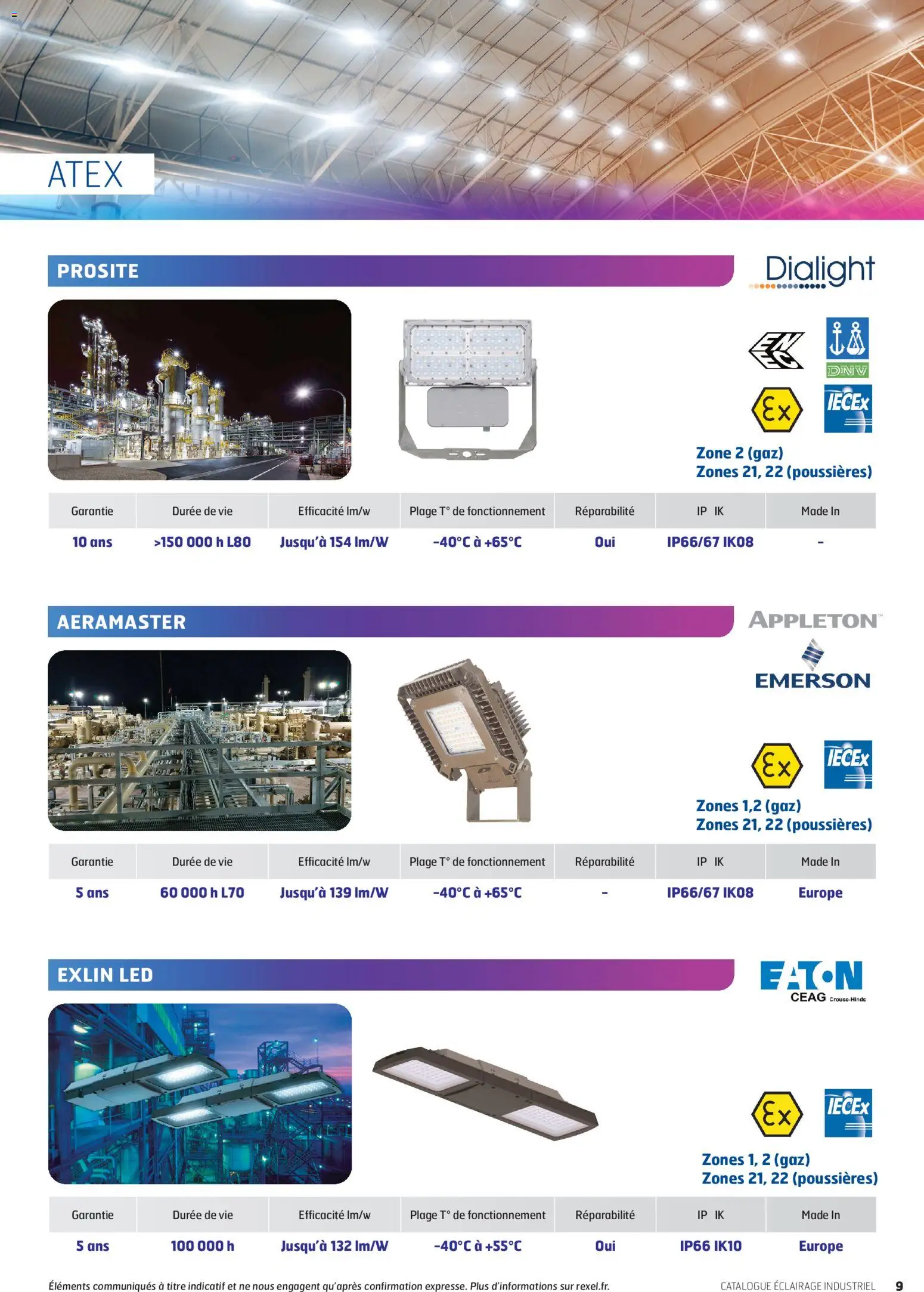 Prévisualisation de Rexel - éclairage industrie du magasin Rexel formulaire valide 16/04/2026 - Éclairage