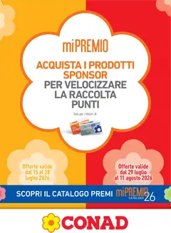 Anteprima dell'opuscolo Conad volantino Mi Premio Lazio dal negozio Conad valido da 15/07/2026