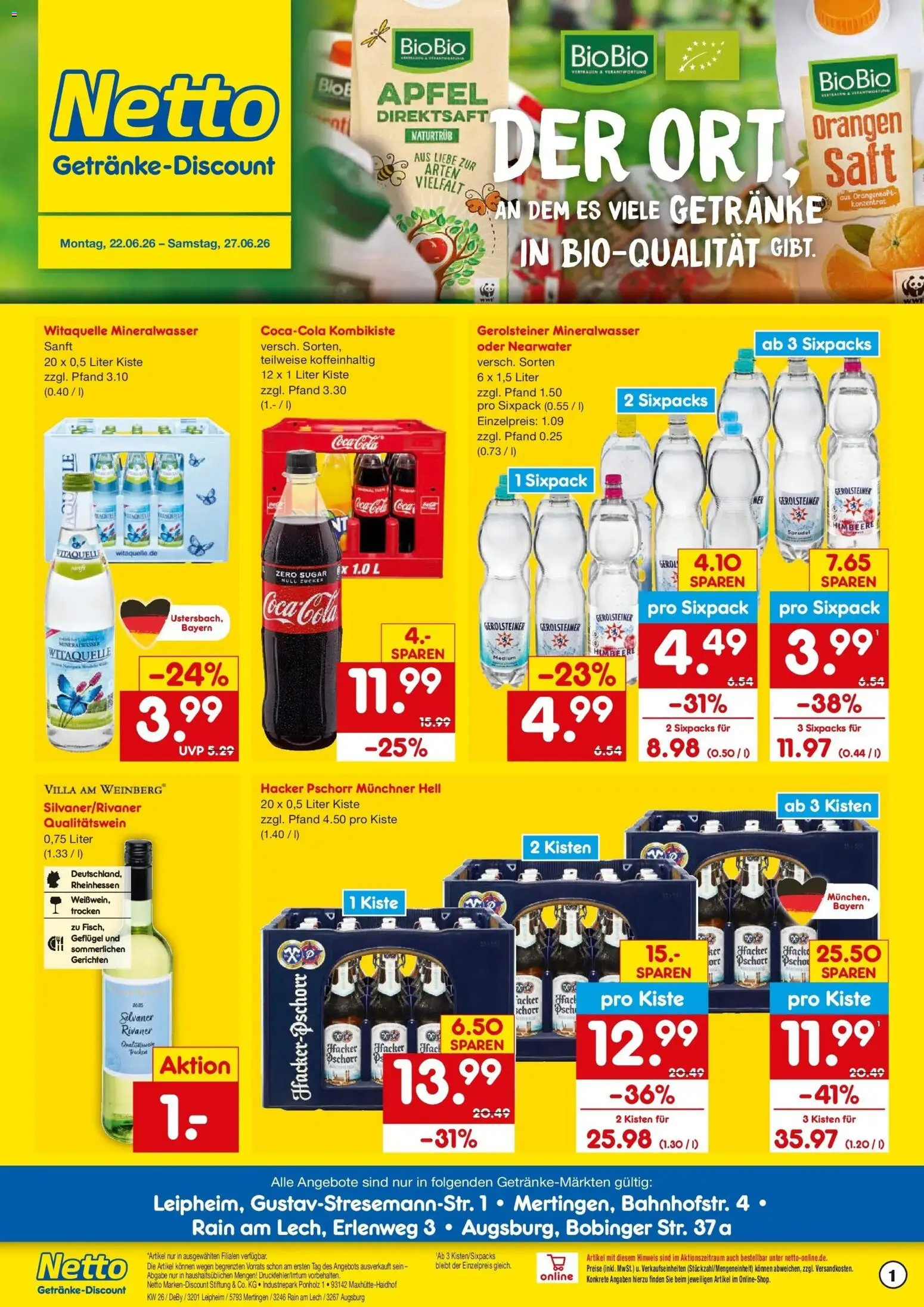 Vorschau von dem Prospekt des Geschäftes Netto Marken-Discount, gültig ab dem 22.06.2026