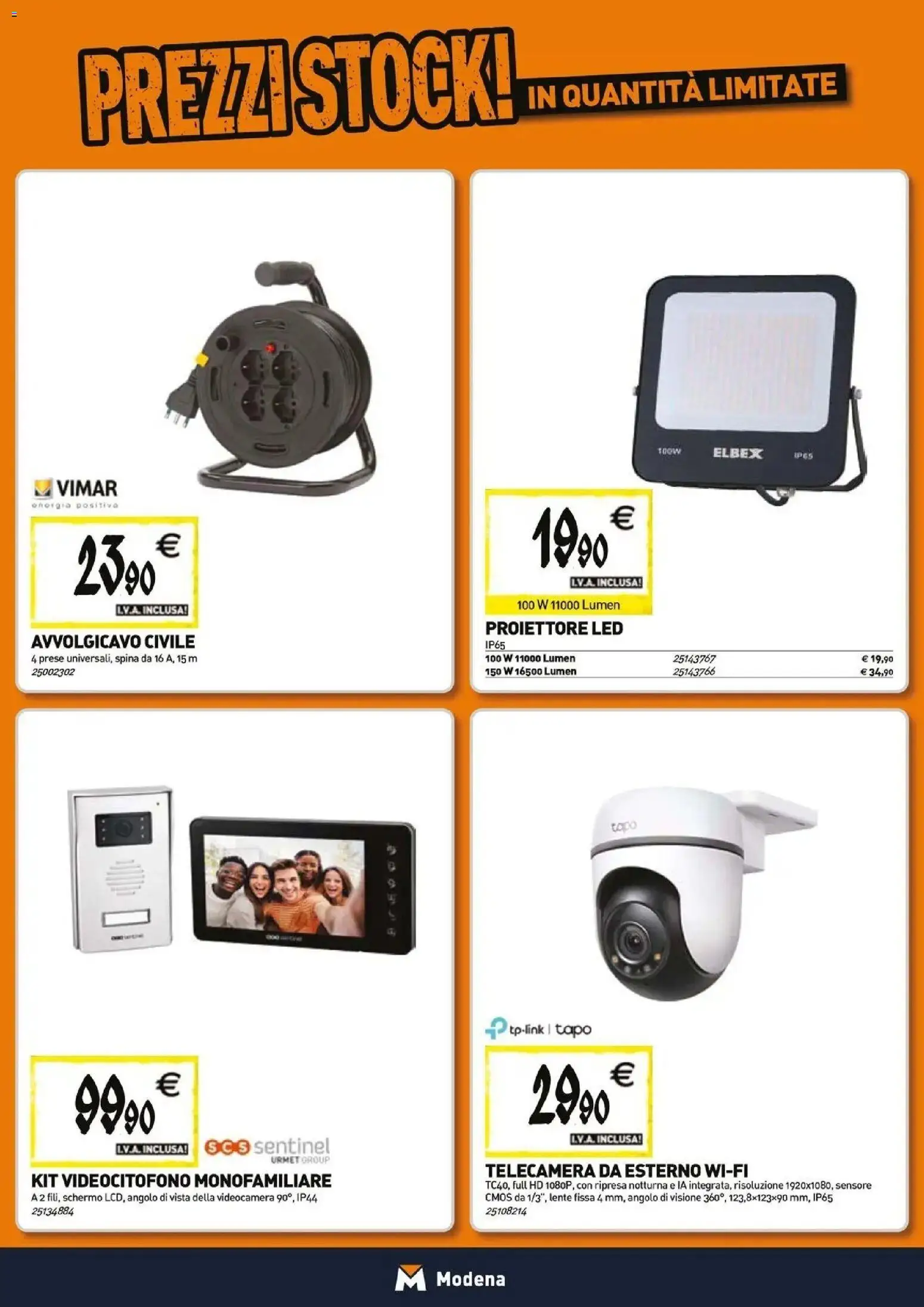 Anteprima dell'opuscolo TECNOMAT catalogo Modena dal negozio TECNOMAT valido da 29/10/2026
