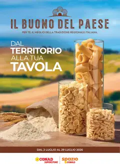 Anteprima dell'opuscolo Conad volantino Buono del Paese dal negozio Conad valido da 02/07/2026