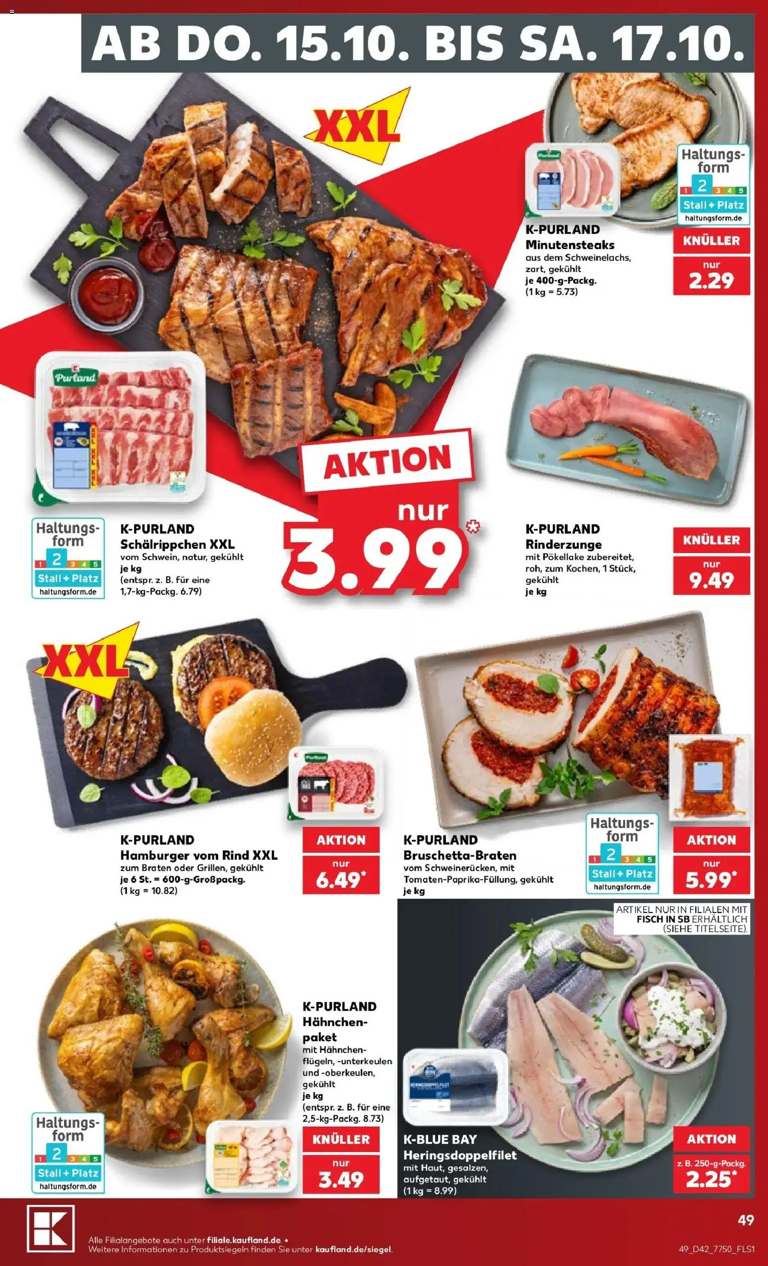Vorschau von dem Prospekt des Geschäftes Kaufland, gültig ab dem 12.10.2026 - Fisch, Hahnchen