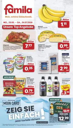 Vorschau von dem Prospekt des Geschäftes Famila Nordwest, gültig ab dem 29.06.2026