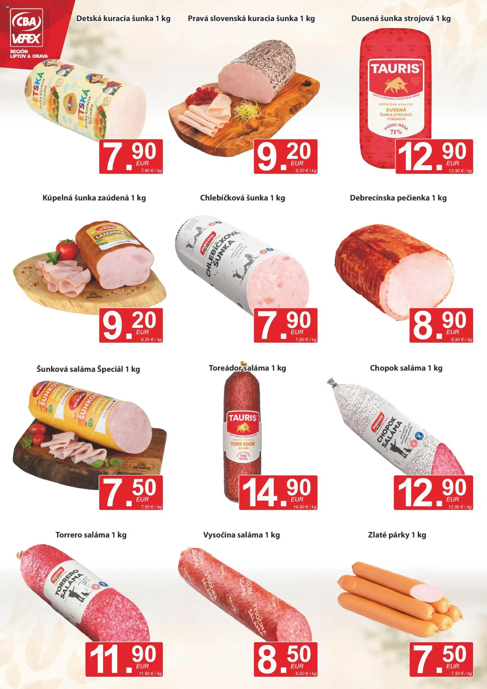 Náhľad CBA Verex letáku platného od 20.08.2026