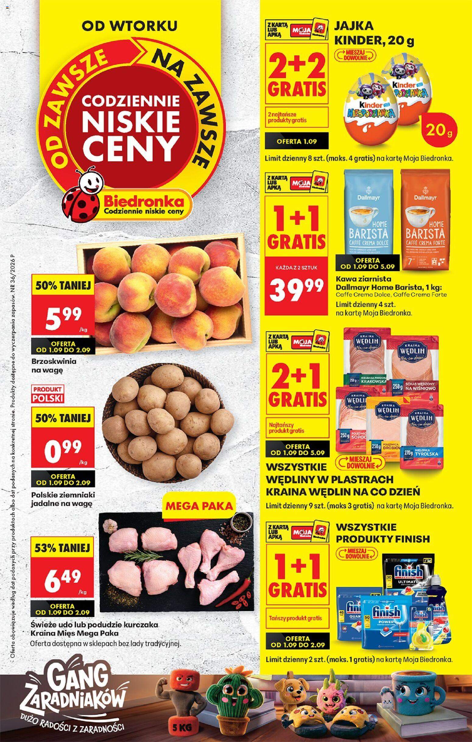 Nowa gazetka Biedronka 01.09.