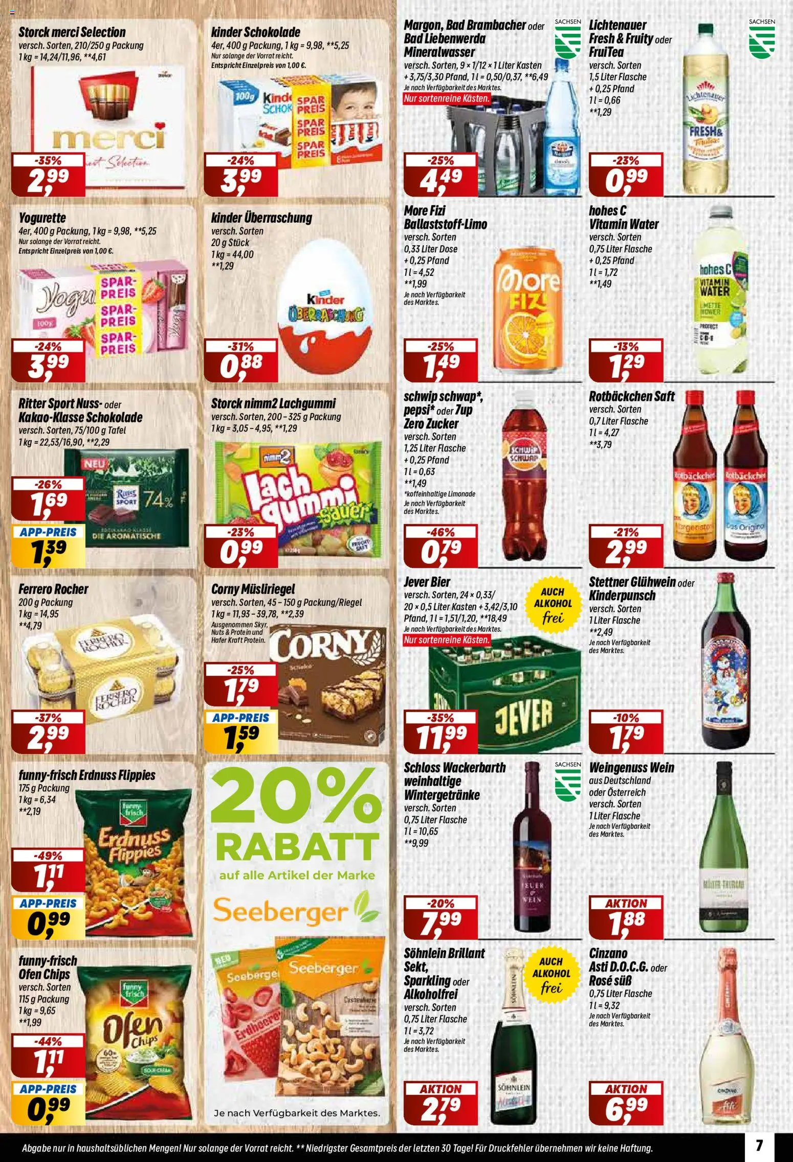 Vorschau von dem Prospekt des Geschäftes Simmel, gültig ab dem 02.11.2026 - Chips, Ofen, Merci, Yogurette, Sekt, Funny frisch, Saft, Hohes c