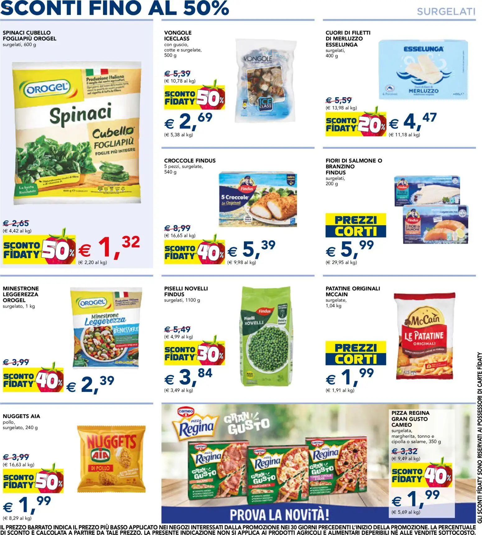 Anteprima dell'opuscolo Esselunga S volantino dal negozio Esselunga S valido da 22/10/2026 - Pollo, Salmone, Vongole, Nuggets, Cipolla, Minestrone, Spinaci, Basso