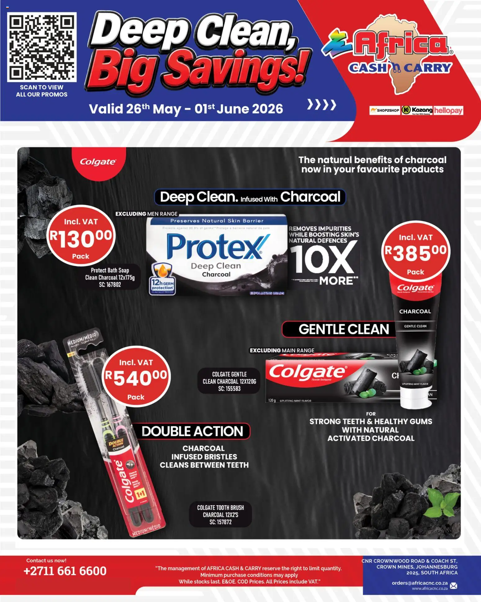 Preview of Africa Cash & Carry flyer valid from 26/05/2026 - Soap, Bath, Brush, Tooth brush