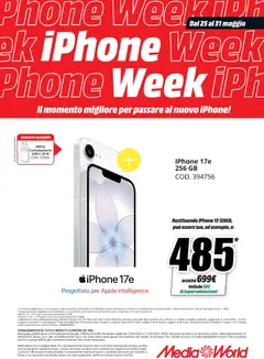 Anteprima dell'opuscolo Media World volantino iPhone Week dal negozio Media World valido da 24/05/2026