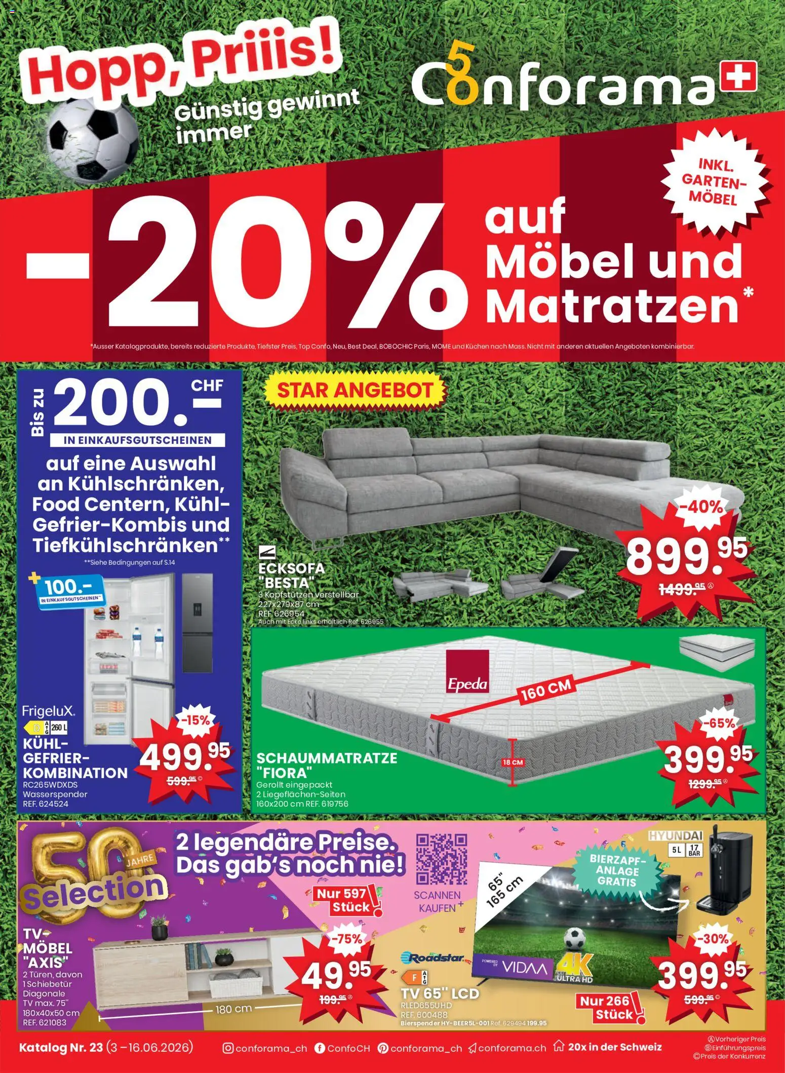 Vorschau des Merkblatts Conforama aktionen vom Shop Conforama gültig von 03.06.2026 bis 16.06.2026