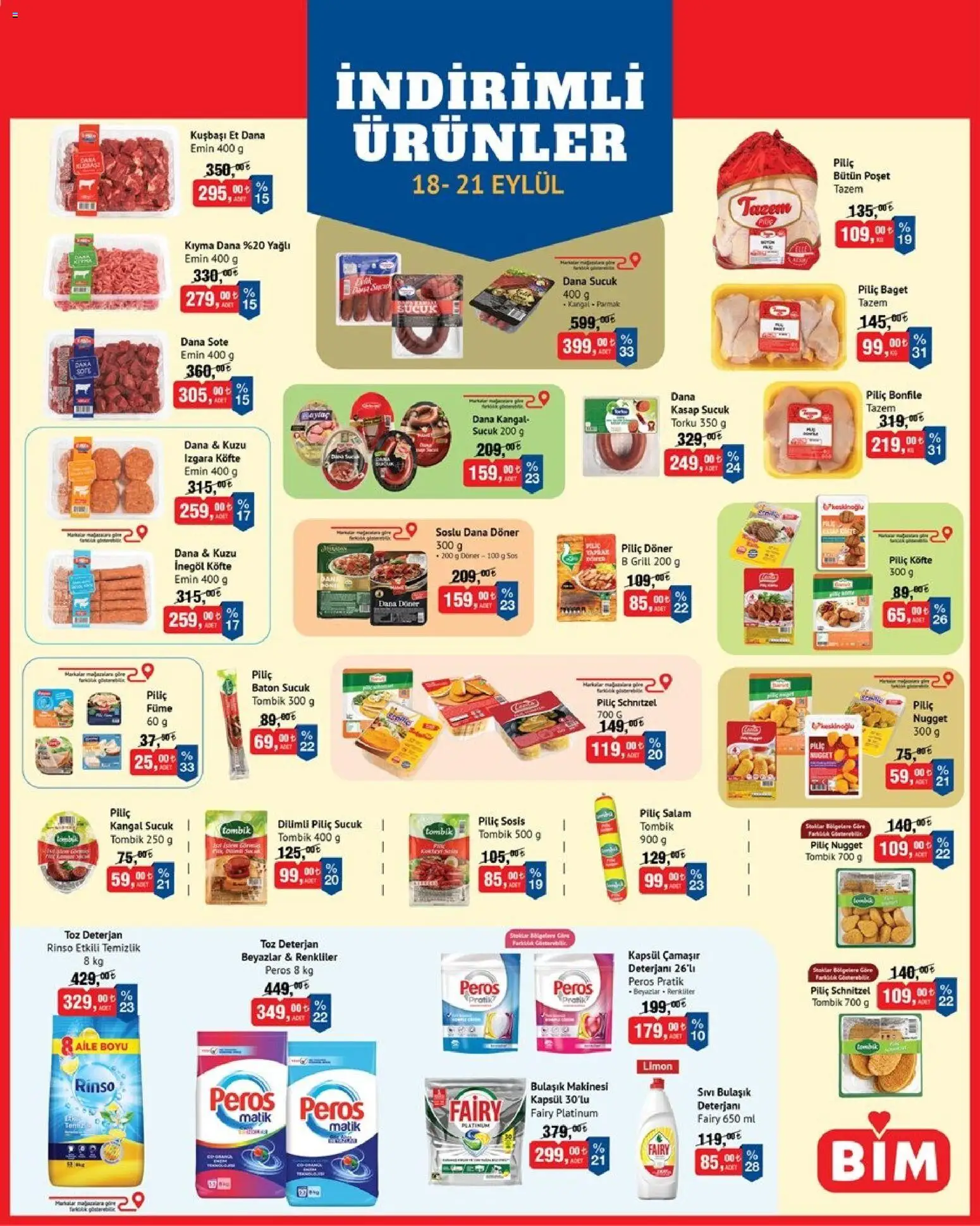 BİM BİM - İndirimli Ürünler 18.09.2026 - Broşürünün önizlemesi