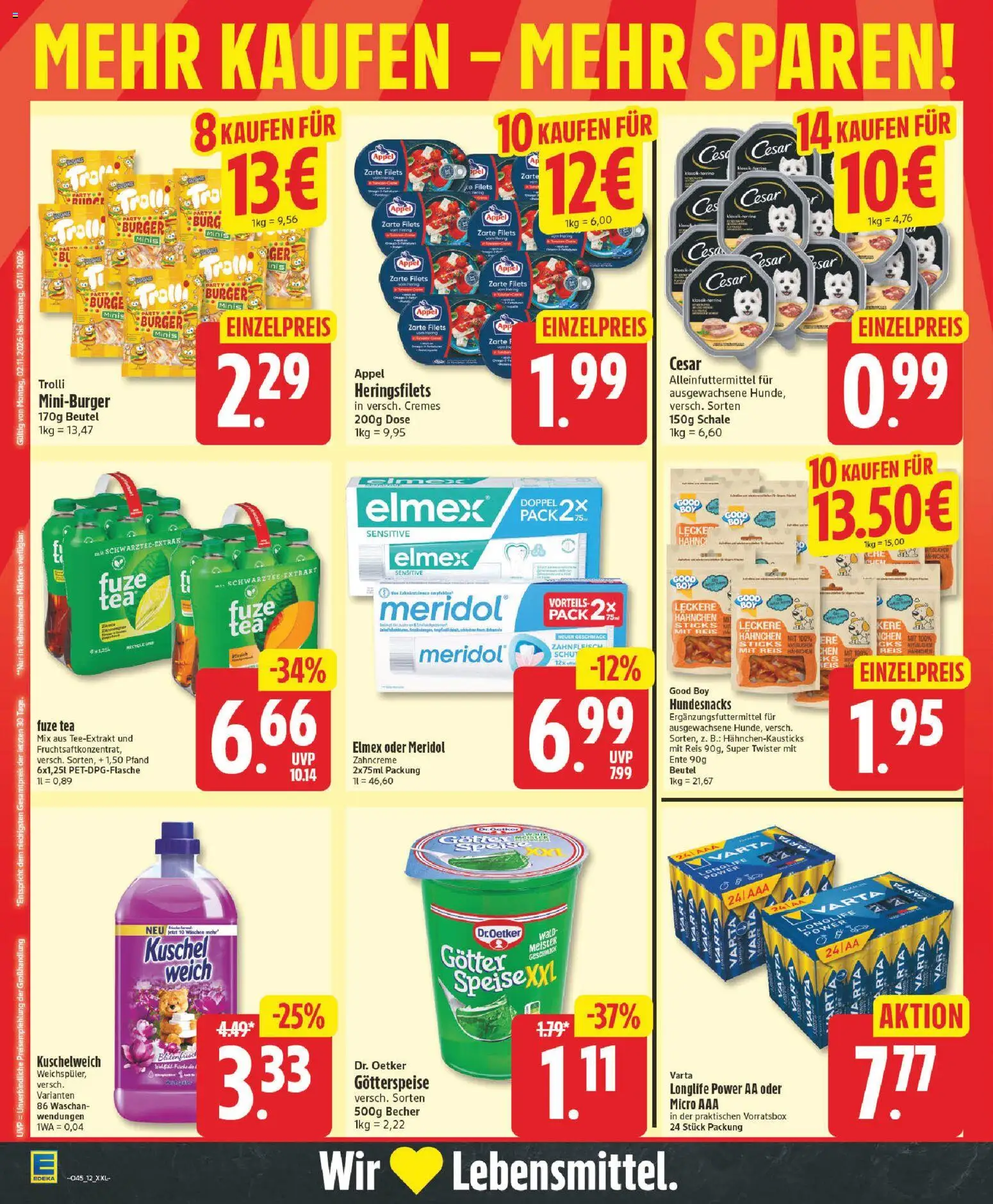 Vorschau von dem Prospekt des Geschäftes Edeka, gültig ab dem 02.11.2026