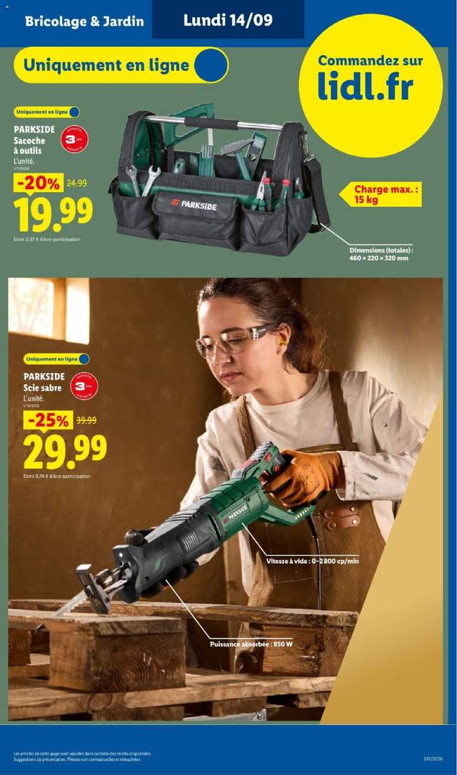 Nouveau catalogue Lidl à partir du 10/09