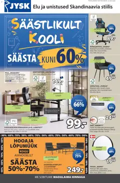 JYSK kliendilehe eelvaade alates 08.09.2026