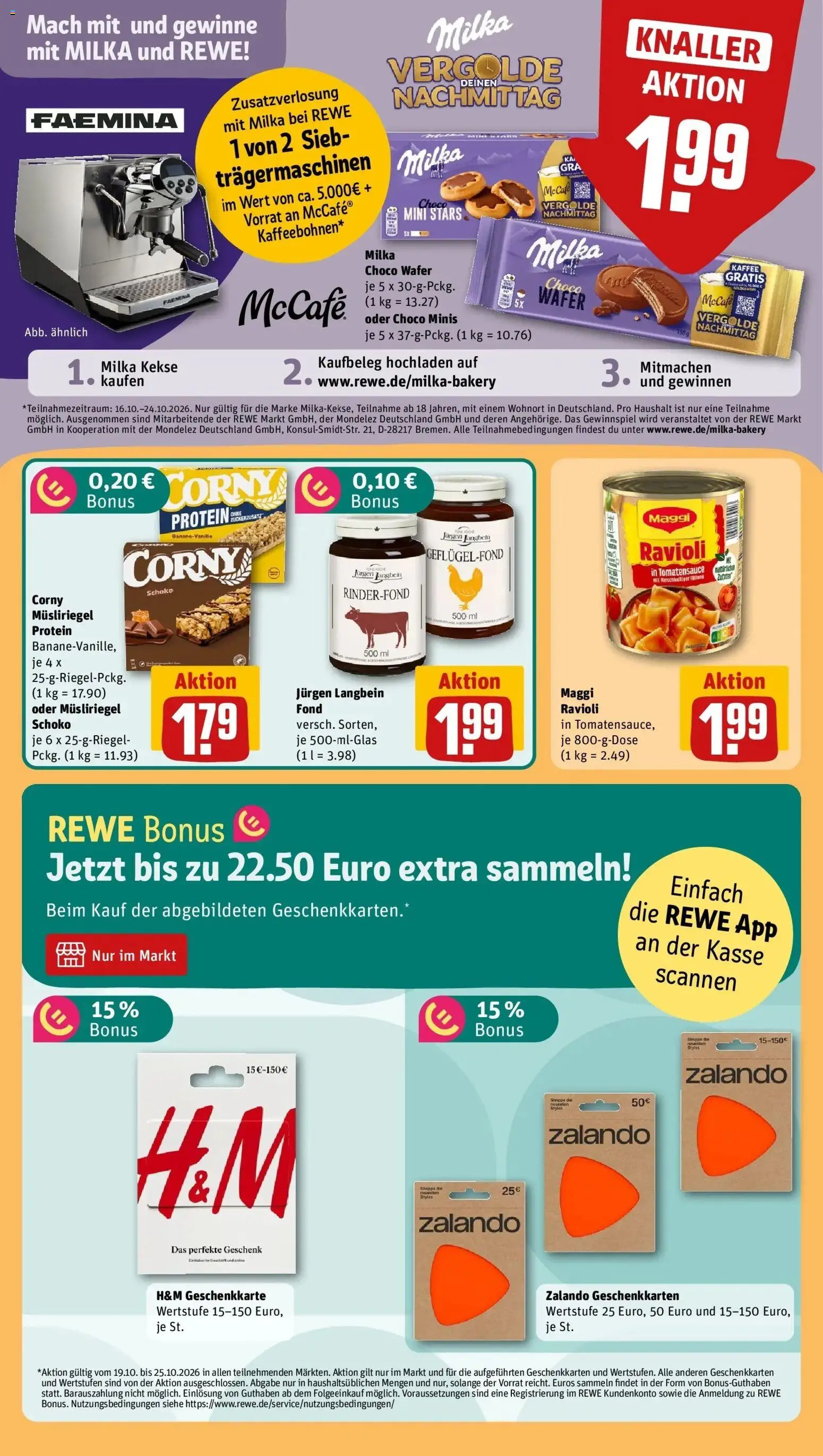 Vorschau von dem Prospekt des Geschäftes Rewe, gültig ab dem 19.10.2026