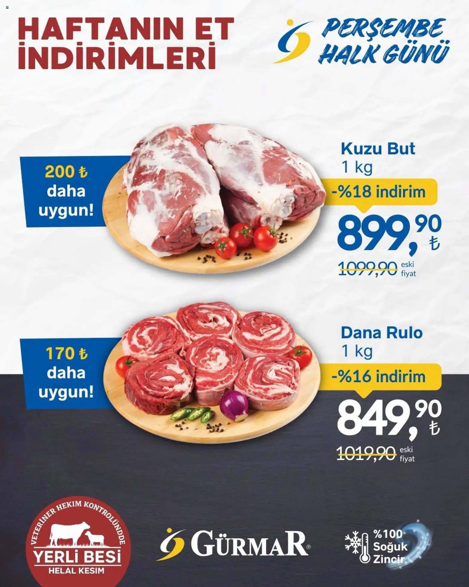 Gürmar Gürmar - Haftanın Et İndirimleri 25.06.2026 - Broşürünün önizlemesi - Et