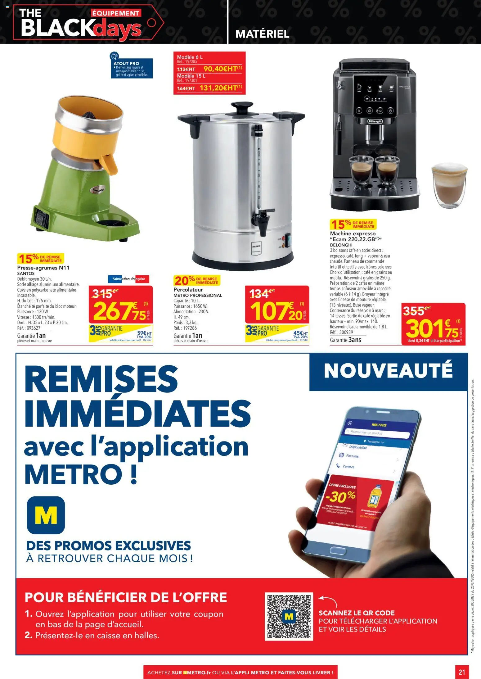 Prévisualisation de METRO Black Friday du magasin METRO formulaire valide 29/10/2026