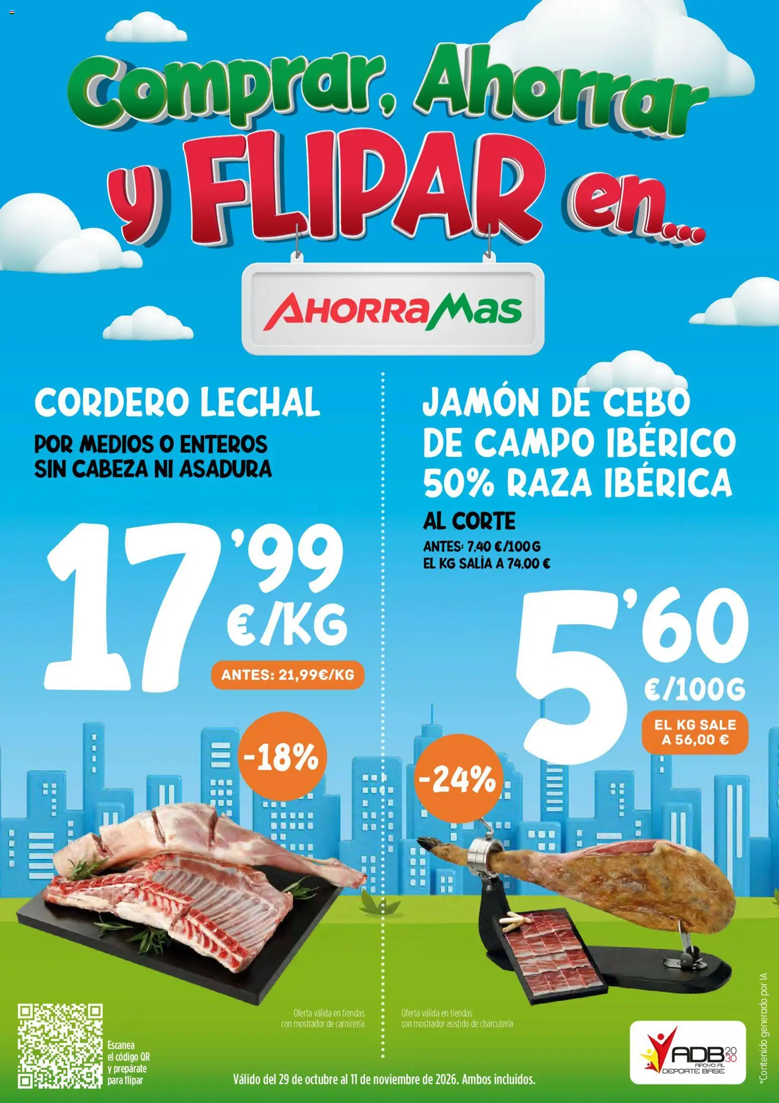 Vista previa del folleto de la tienda AhorraMas válido desde el 29/10/2026 