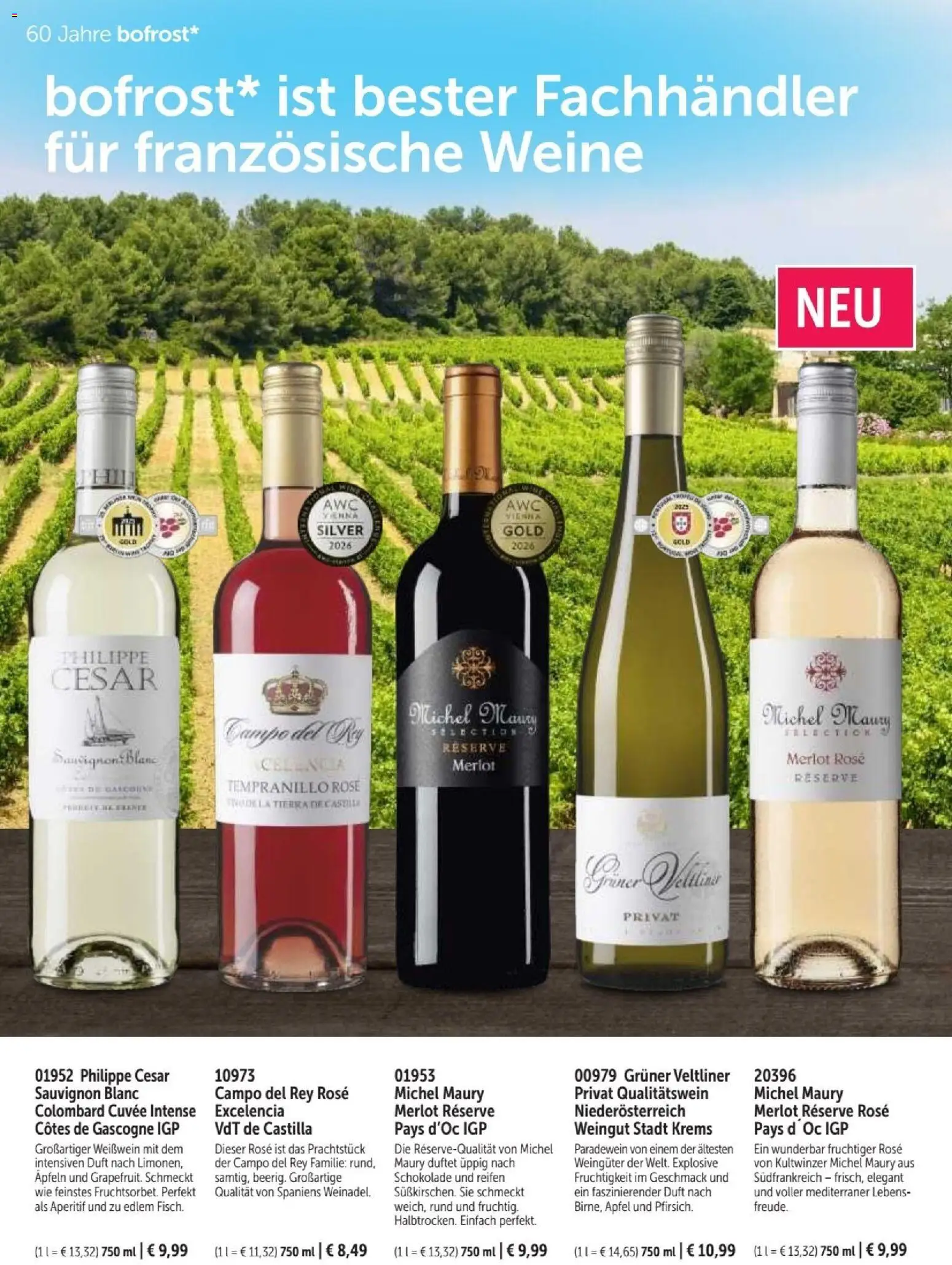 Vorschau von dem Prospekt des Geschäftes Bofrost, gültig ab dem 07.09.2026 - Schokolade, Äpfel, Weißwein, Duft, Merlot