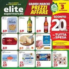 Anteprima dell'opuscolo Elite Supermercati volantino dal negozio Elite Supermercati valido da 21/08/2026