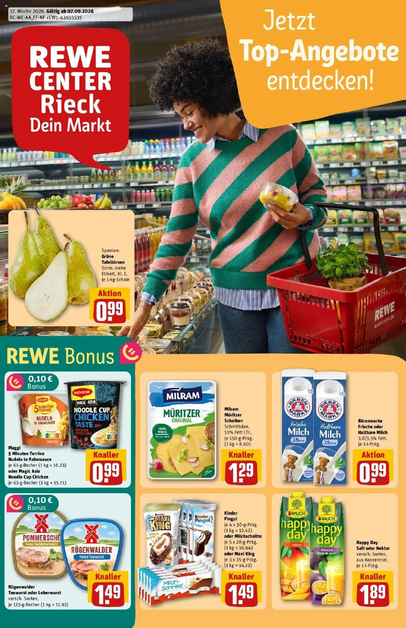 Vorschau von dem Prospekt des Geschäftes Rewe, gültig ab dem 07.09.2026