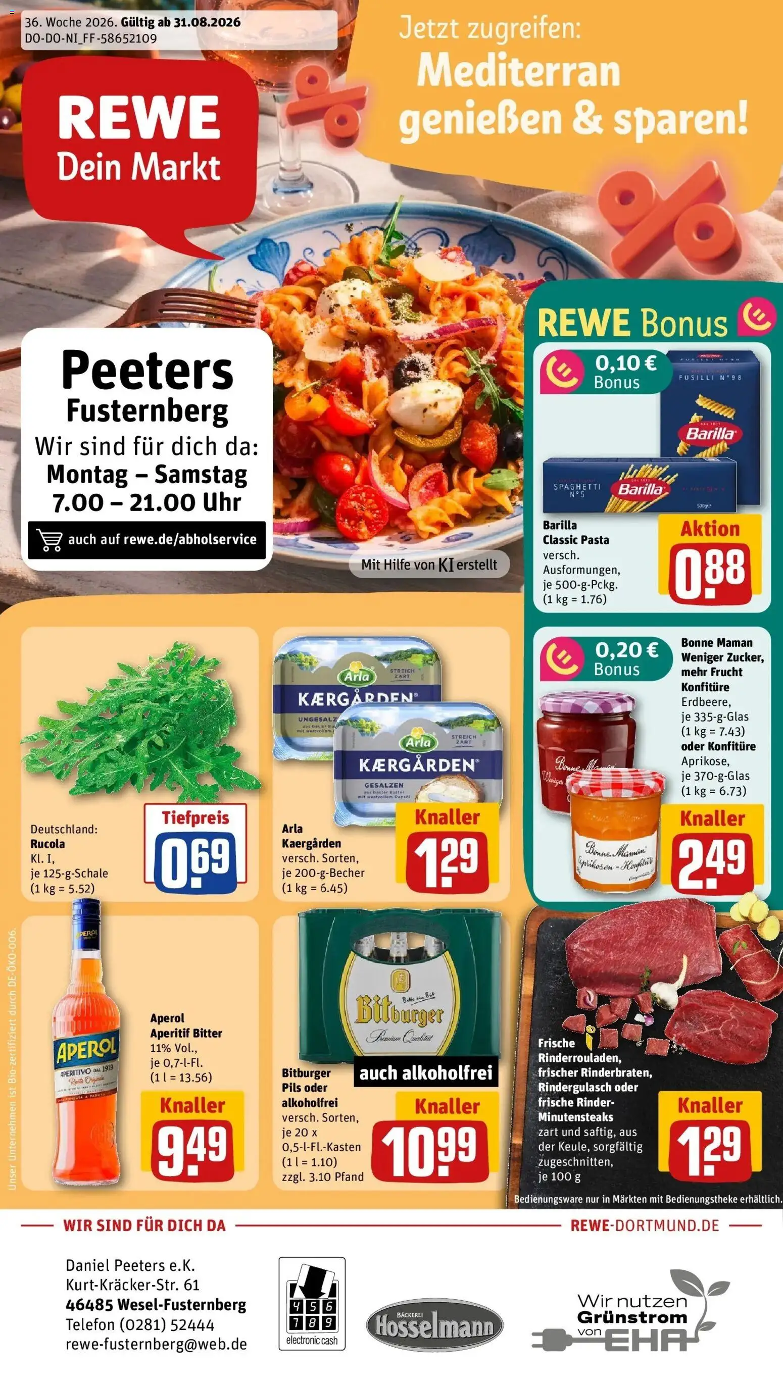 Vorschau von dem Prospekt des Geschäftes Rewe, gültig ab dem 31.08.2026