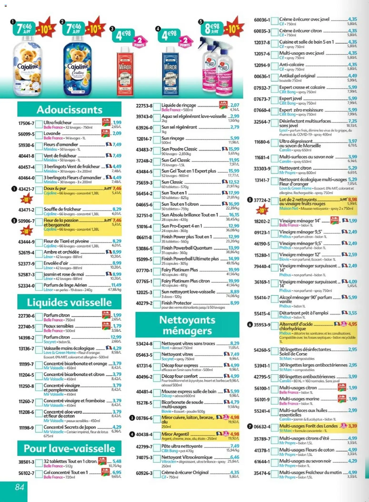 Prévisualisation de Maximo catalogue epicerie du magasin Maximo formulaire valide 26/10/2026 - Fleurs, Barbecue, Bicarbonate de soude, Bergamote, Four, Lotus, Savon, Lingettes antibactériennes