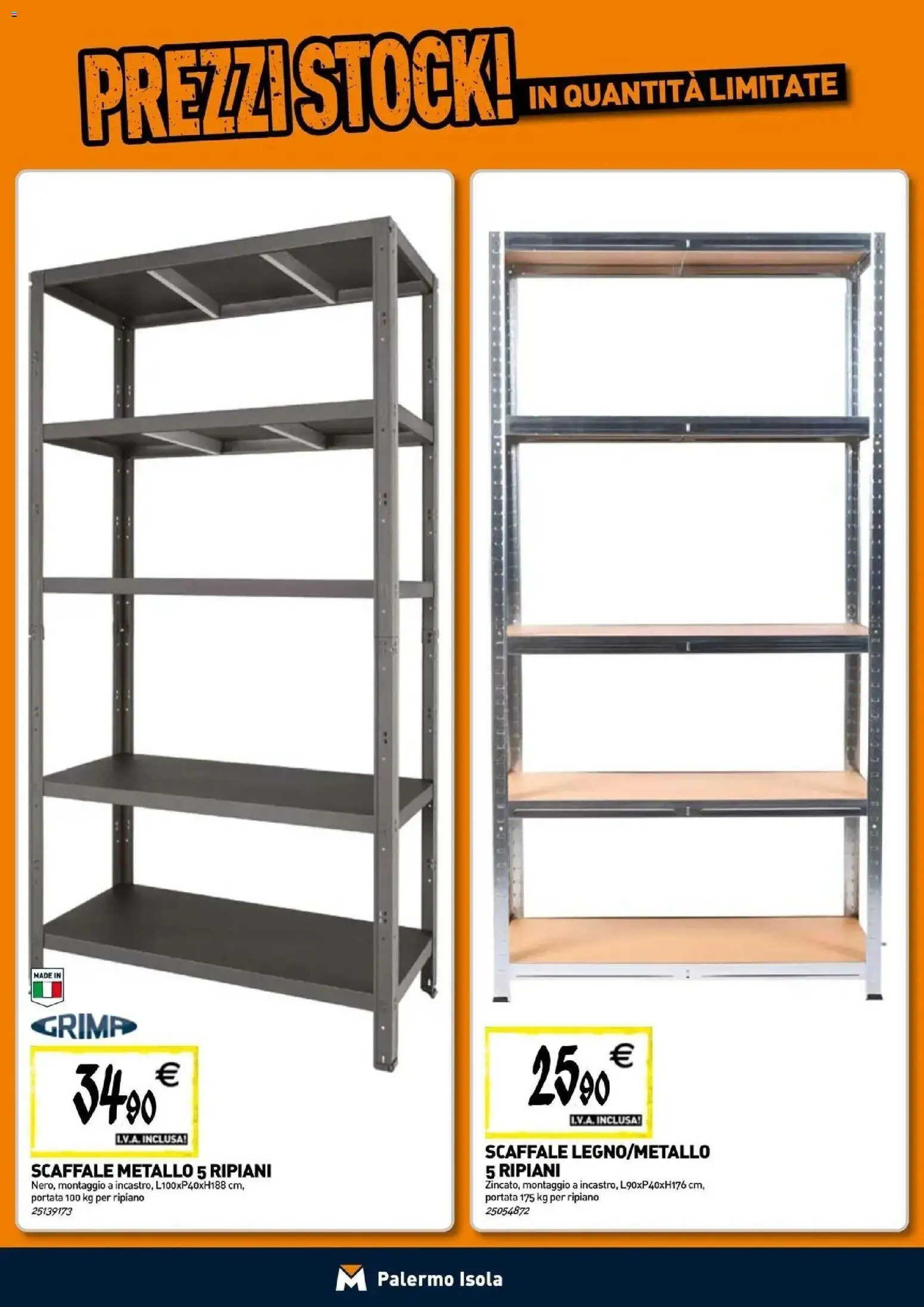 Anteprima dell'opuscolo TECNOMAT catalogo Isola delle Femmine dal negozio TECNOMAT valido da 29/10/2026 - Scaffale, Ripiano