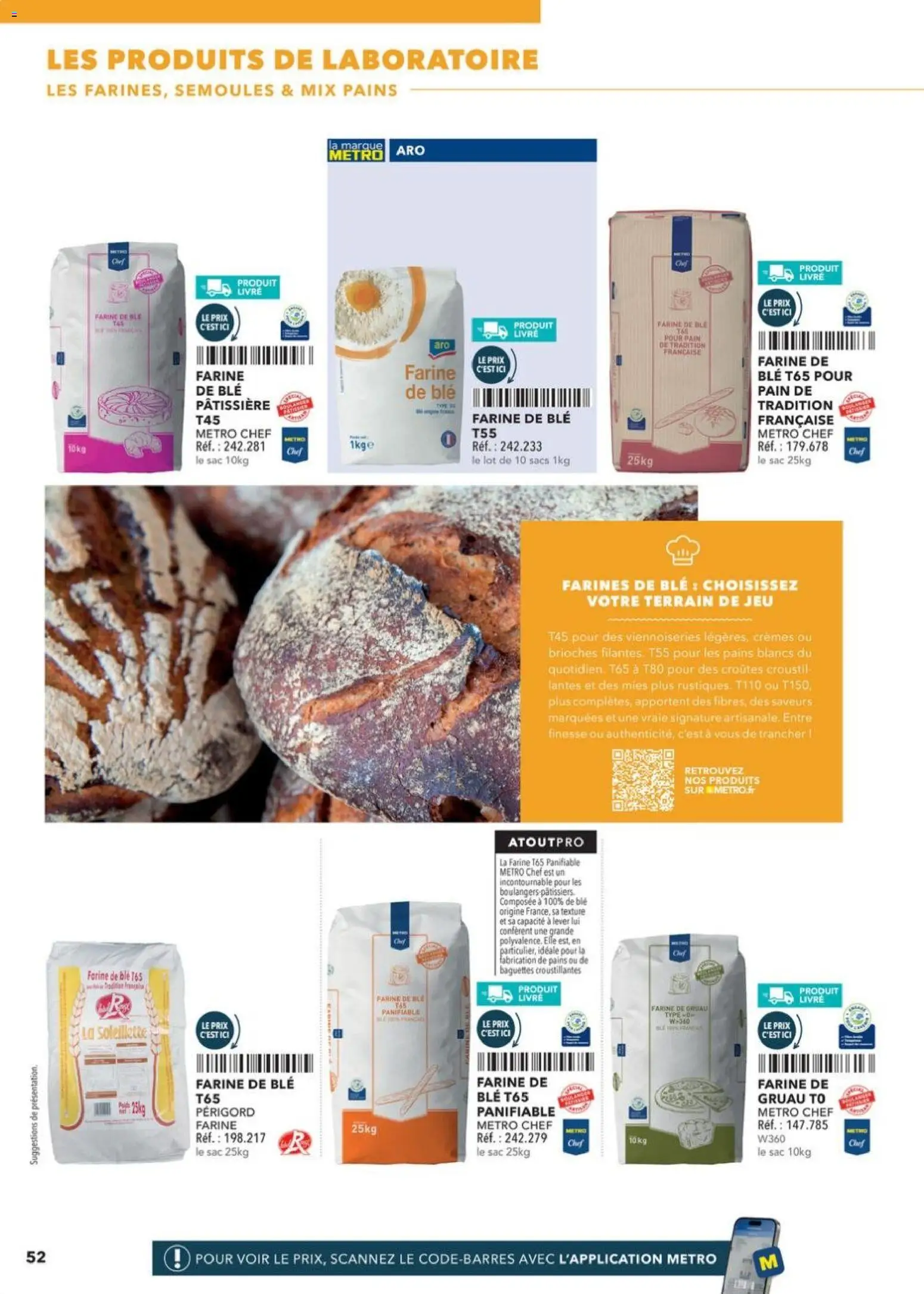 Prévisualisation de Boulangers Pâtissiers du magasin METRO formulaire valide 30/04/2026 - Livre, Sac, Pain, Viennoiseries, Farine, Blé, Farine de ble