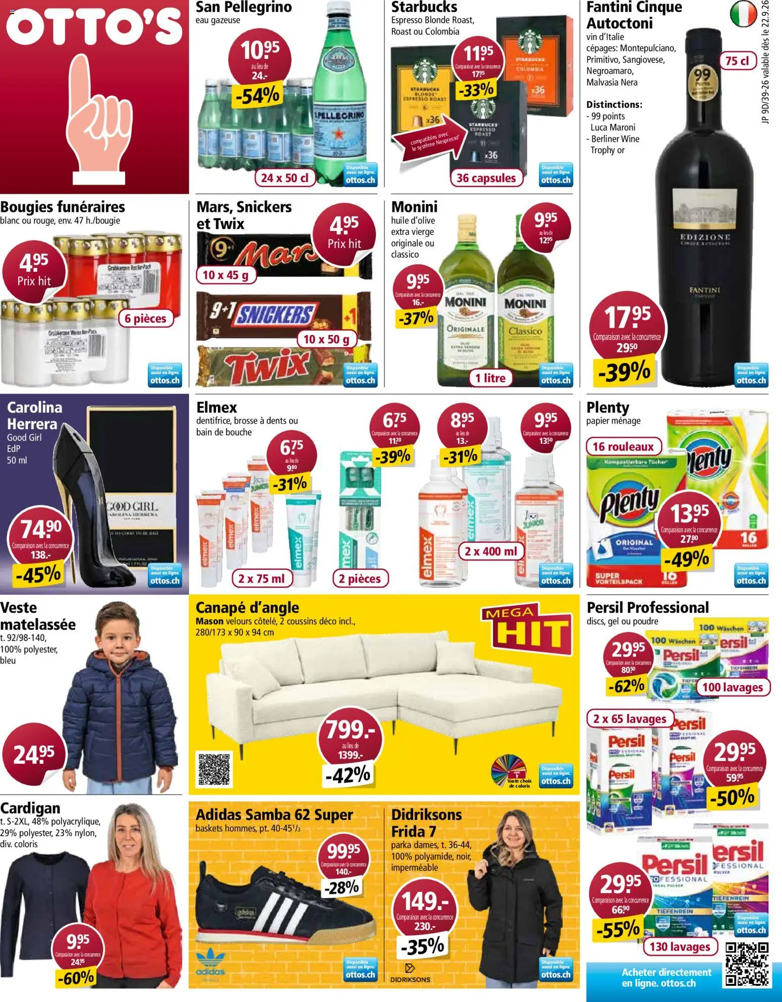 Vorschau des Merkblatts Otto's aktionen FR vom Shop Otto's gültig von 22.09.2026 bis 28.09.2026
