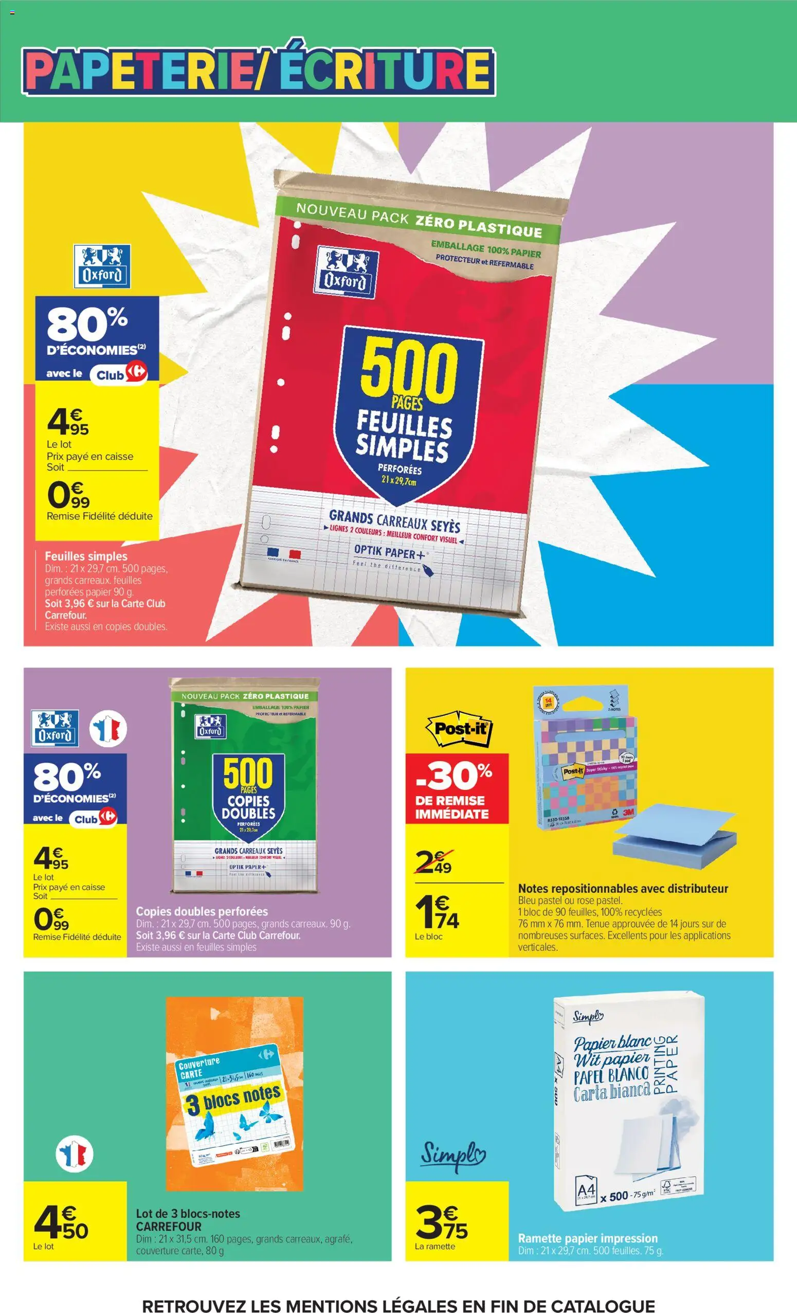 Prévisualisation de Carrefour Market Petit dejeuner du magasin Carrefour Market formulaire valide 01/09/2026 - Distributeur, Impression, Thé, Couverture, Papier blanc