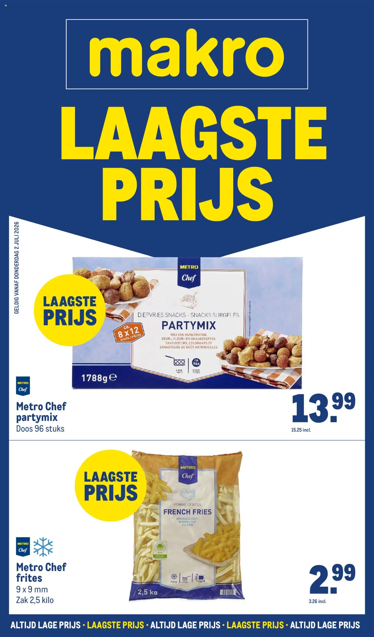 Voorbeeld van Makro folder - Laagste prijs van winkel Makro geldig vanaf 02-07-2026