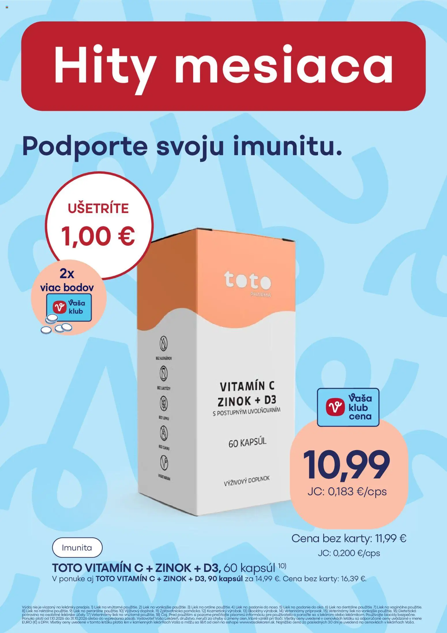 Náhľad Vaša lekáreň letáku platného od 01.10.2026