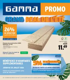 Prévisualisation de GAMMA Publicité du magasin GAMMA formulaire valide 01/07/2026