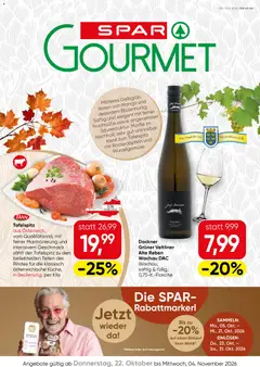 Vorschau der Angebote: SPAR Gourmet SPAR Gourmet Flugblatt gültig ab 22.10.2026