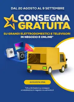 Anteprima del volantino Volantino Euronics - Consegna Gratuita valido a partire dal 31/08/2026