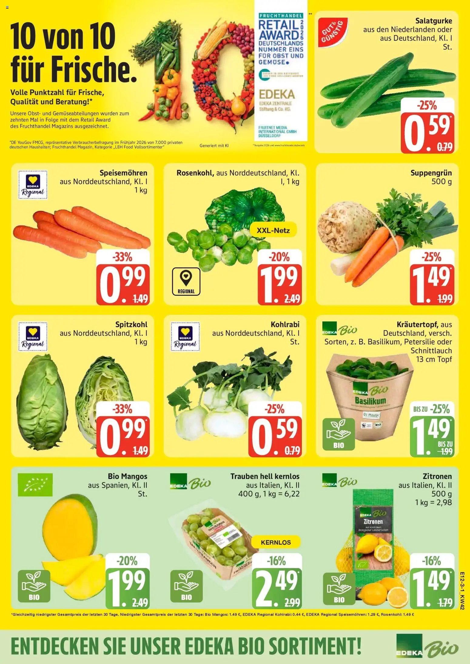 Vorschau von dem Prospekt des Geschäftes Edeka, gültig ab dem 12.10.2026