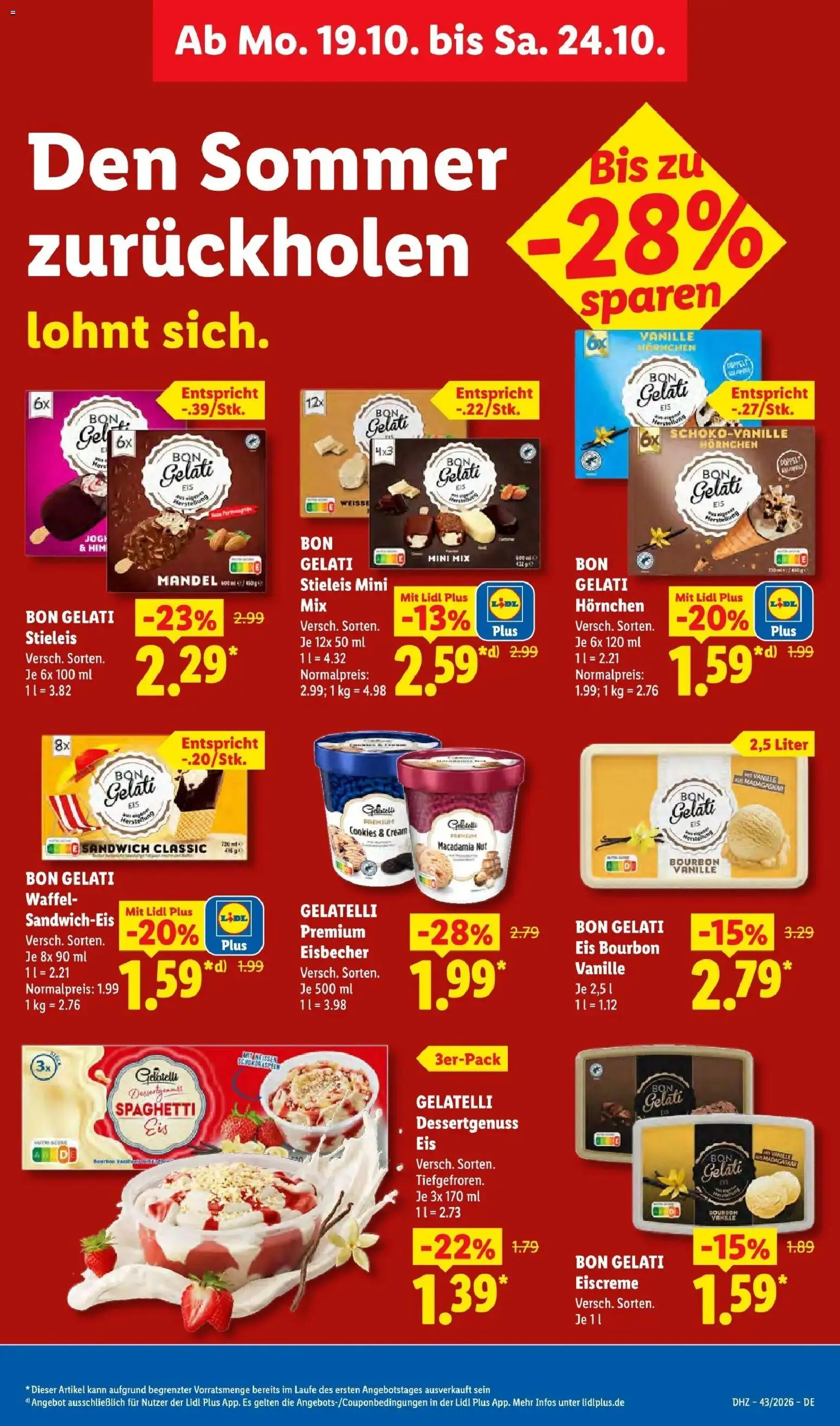 Vorschau von dem Prospekt des Geschäftes Lidl, gültig ab dem 19.10.2026