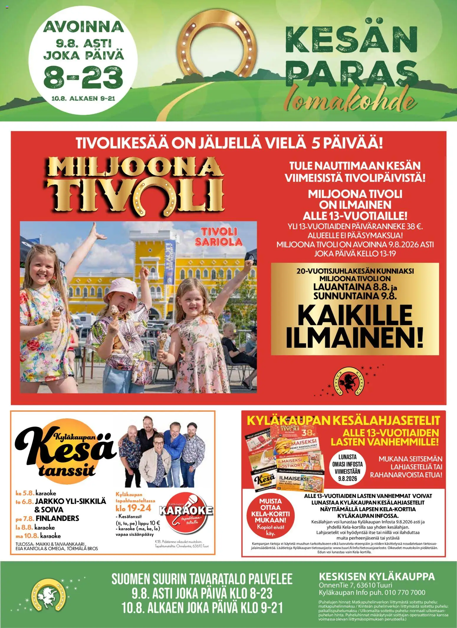 Kaupan Tuuri Tuuri tarjoukset esikatselu, voimassa 05/08/2026
