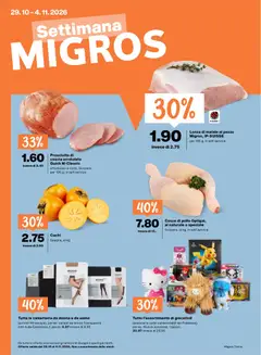 Vorschau des Merkblatts Migros aktionen IT vom Shop Migros gültig von 29.10.2026 bis 04.11.2026