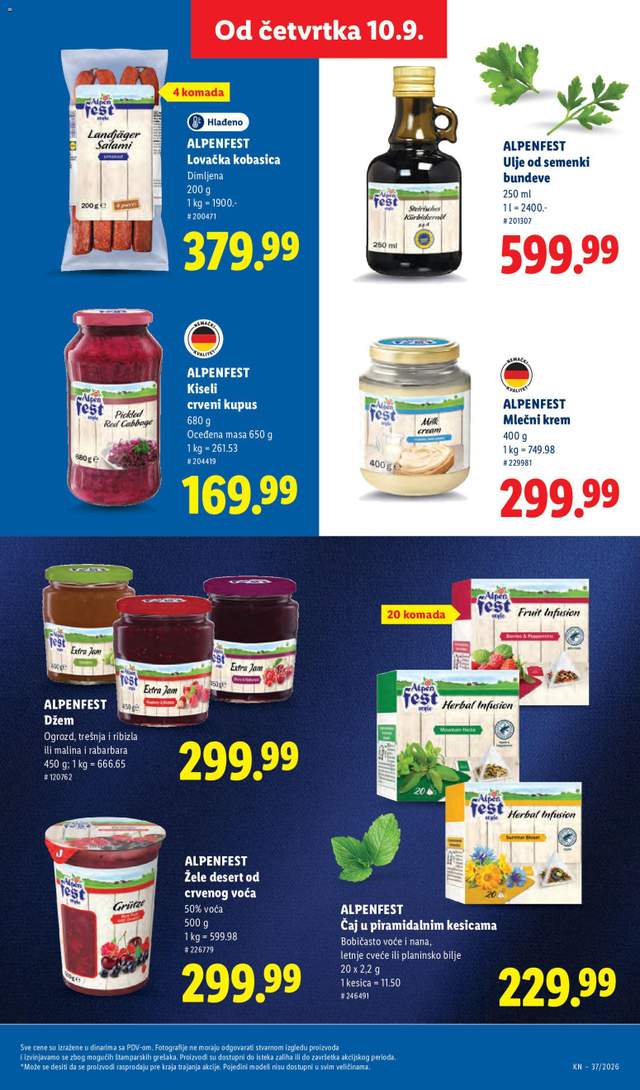 Novi Lidl katalog od 10.09.