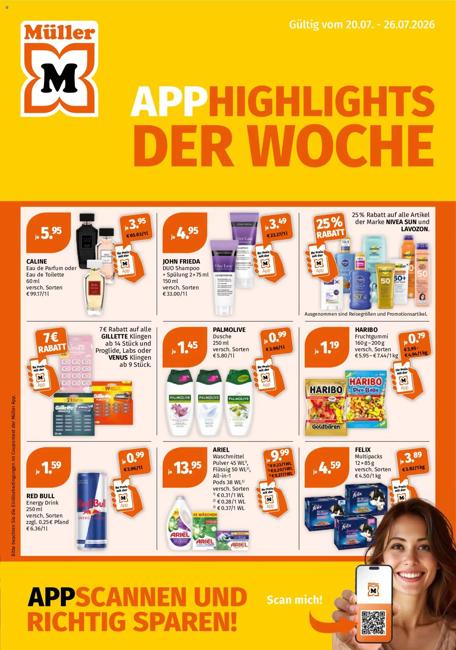 Vorschau von dem Prospekt des Geschäftes Müller, gültig ab dem 20.07.2026
