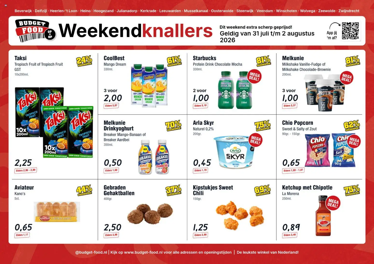 Voorbeeld van Budget Food folder - Weekendfolder van winkel Budget Food geldig vanaf 31-07-2026