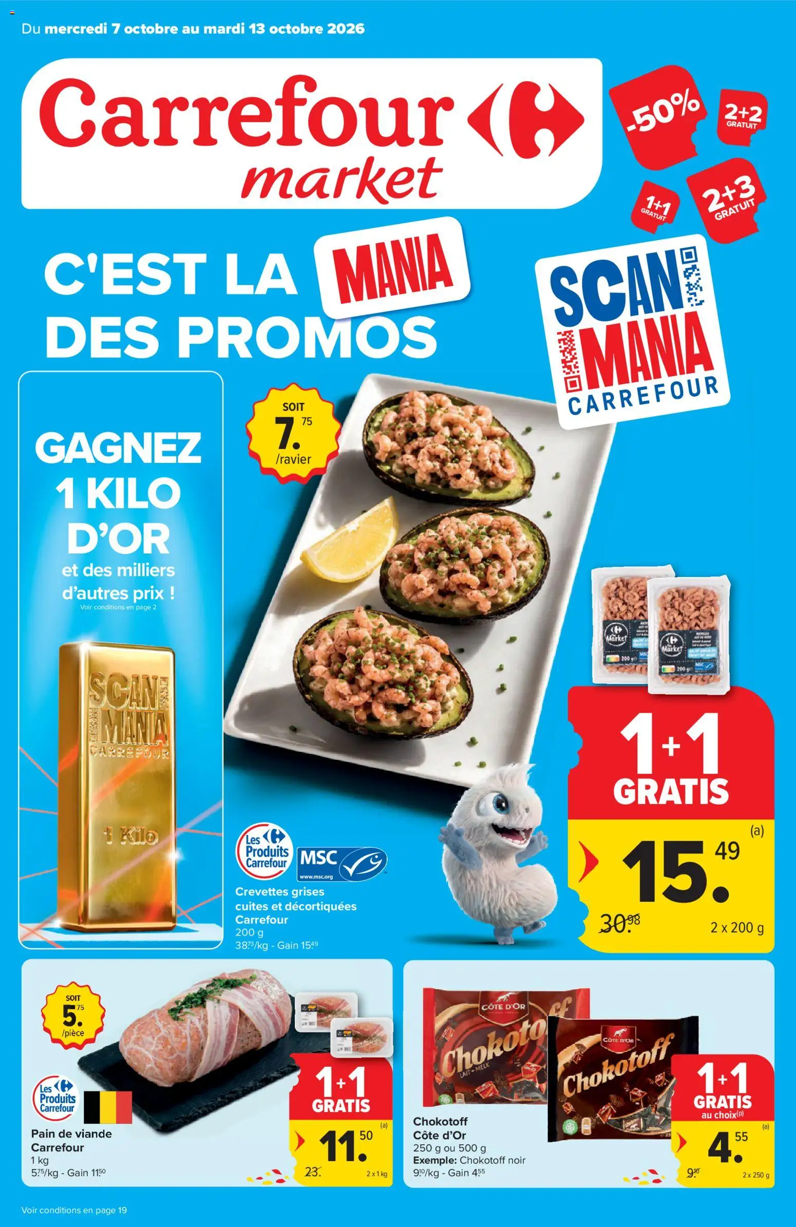 Voorbeeld van Carrefour Publicité van winkel Carrefour geldig vanaf 07/10/2026 - La, Melk