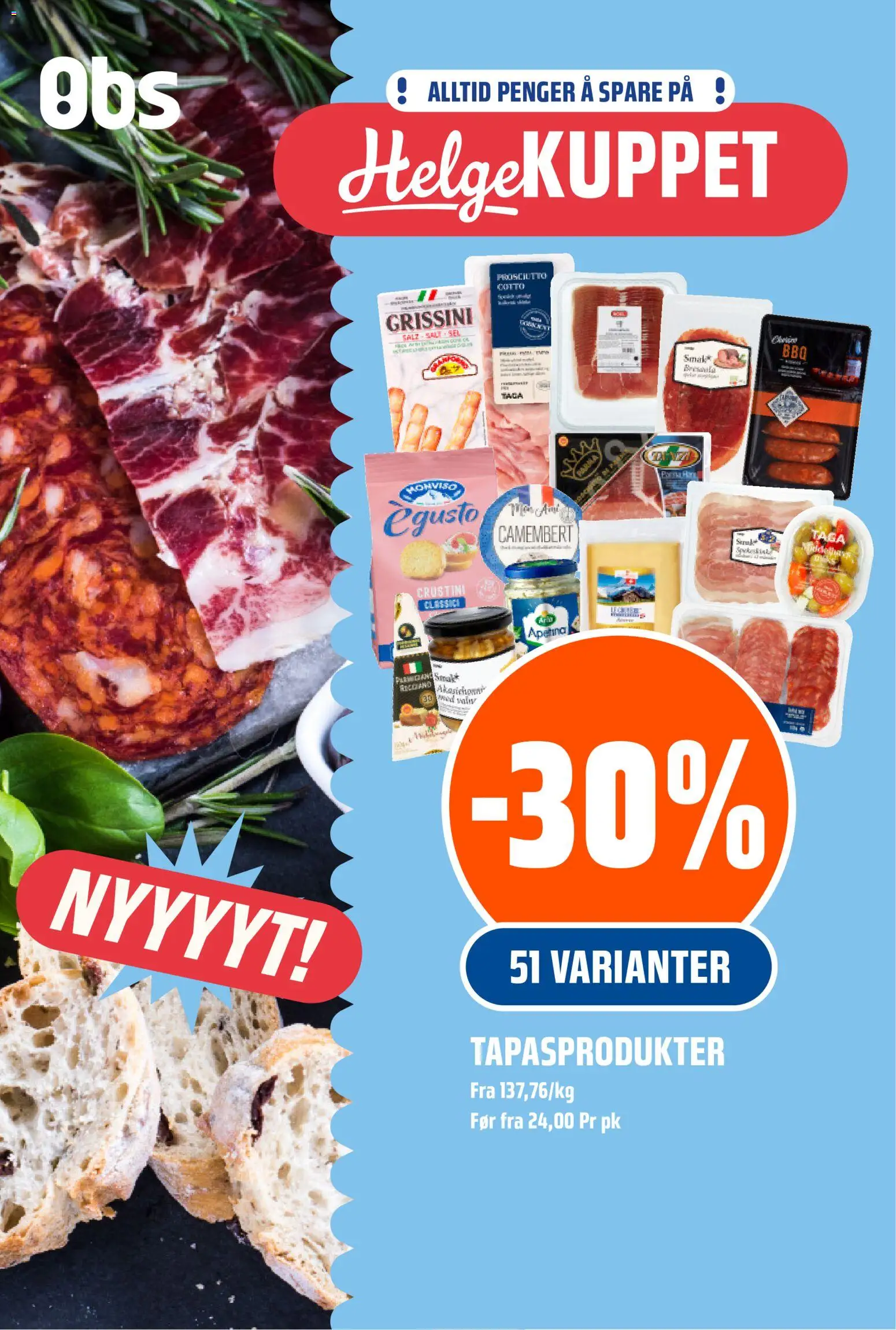 Forhåndsvis Coop Obs Helgemat Kuppet fra butikk Coop Obs gyldig fra 30/07/2026