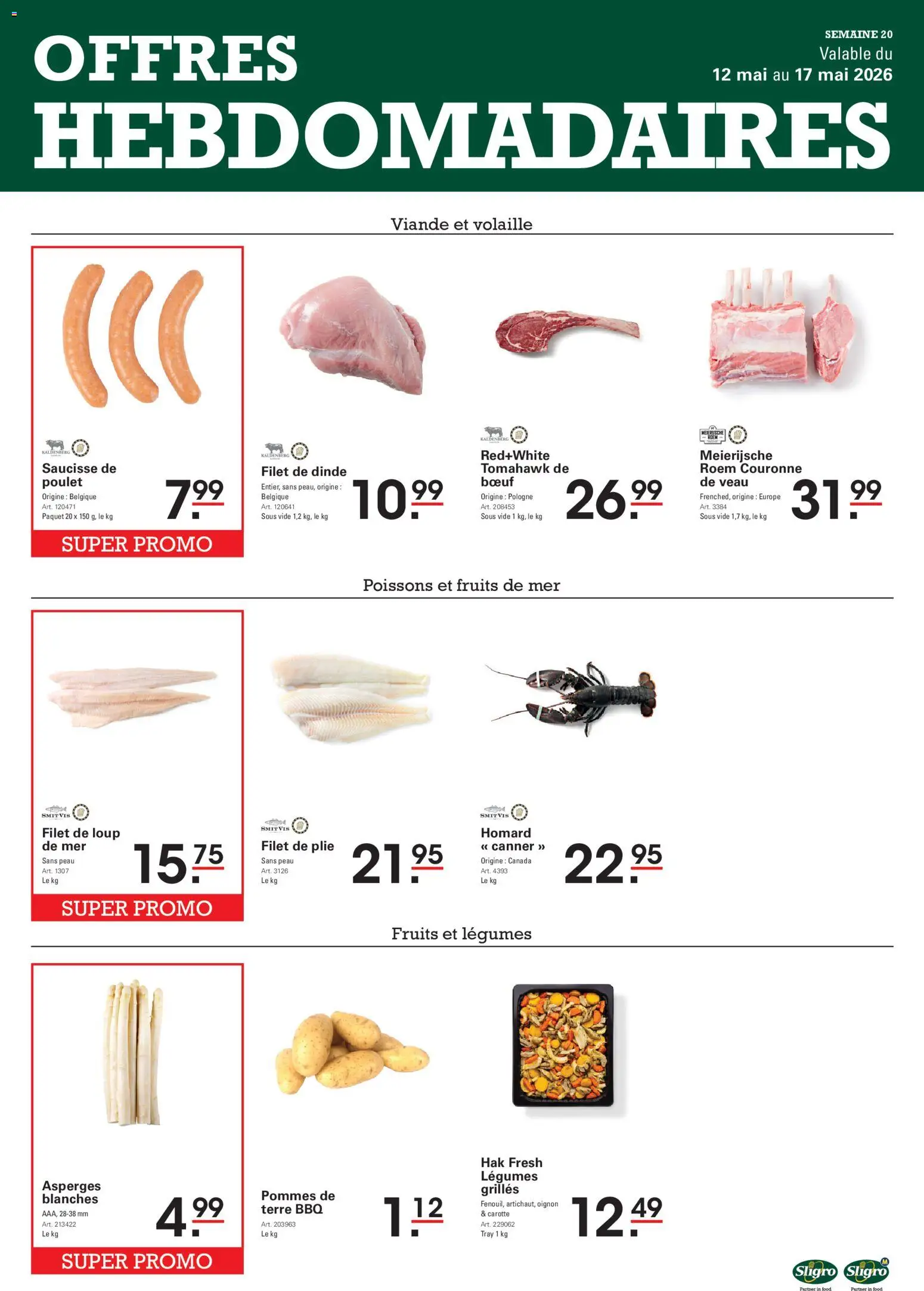 Voorbeeld van Sligro Publicité van winkel Sligro geldig vanaf 12/05/2026