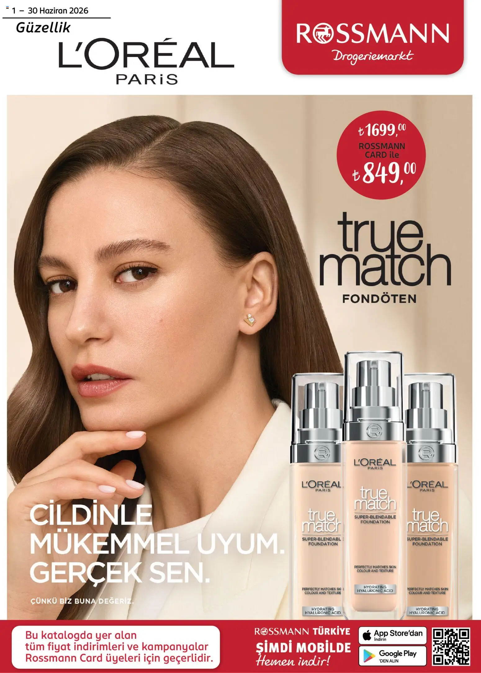 Rossmann Rossmann Haziran Güzellik Kataloğu 01.06.2026 - Broşürünün önizlemesi