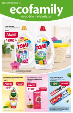 Ecofamily - Ecofamily akciós újság megtekintése, amely érvényes 2026.09.03.-től