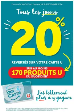 Prévisualisation de Hyper U - Ma sélection Carte U Aout du magasin Hyper U formulaire valide 03/08/2026