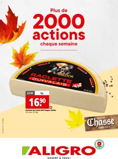 Vorschau des Merkblatts Aligro aktionen Gourmand Chavannes, Matran, Genève, Sion vom Shop Aligro gültig von 26.10.2026 bis 31.10.2026